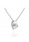 Glittering Trim Moissanite Diamond Necklace