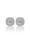 Pointed Edge Moissanite Diamond Earrings