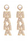 MAMA Luxurious Diamond Pearl Earrings