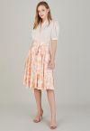 Sunny Delight Blossom Tie Waist Midi Skirt