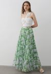 Breezy Blooms Chiffon Maxi Skirt