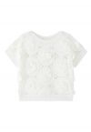 3D Crochet Flower Hollow Out Knit Top