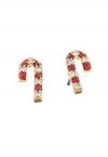 Candy Cane Stud Earrings