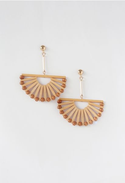 Bohemian Rattan Earrings