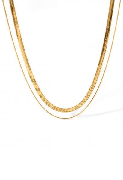 Golden Double-Layered Necklace