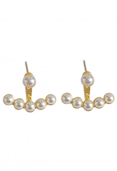 Distinctive Pearl Trim Earrings