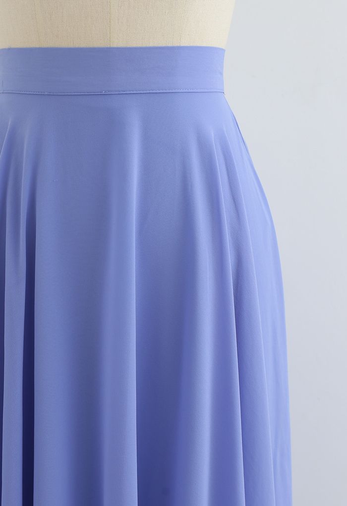 Timeless Favorite Chiffon Maxi Skirt in Light Blue