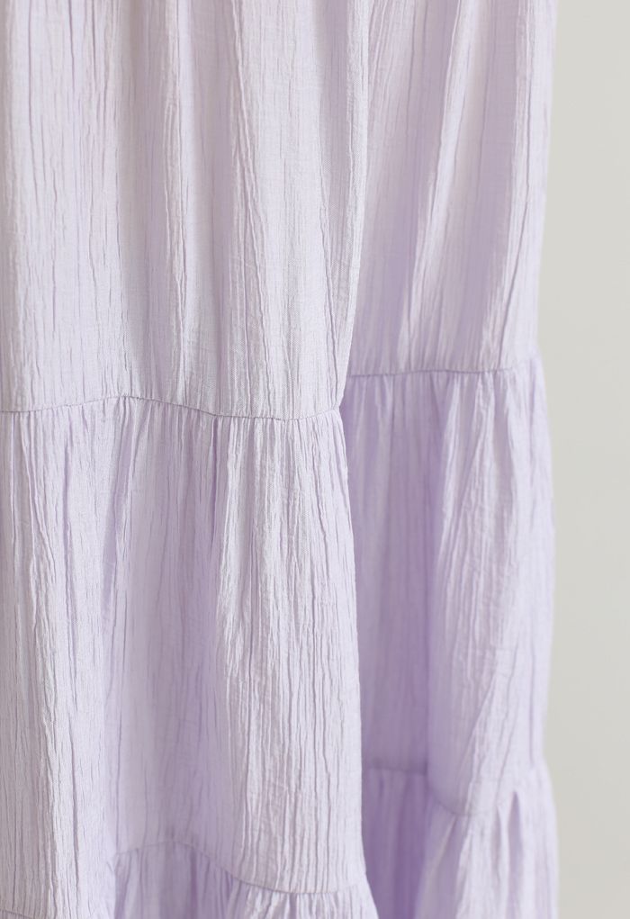 寬鬆闊腿褲--紫丁香色