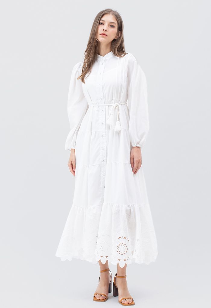 White Cotton Maxi Dresses