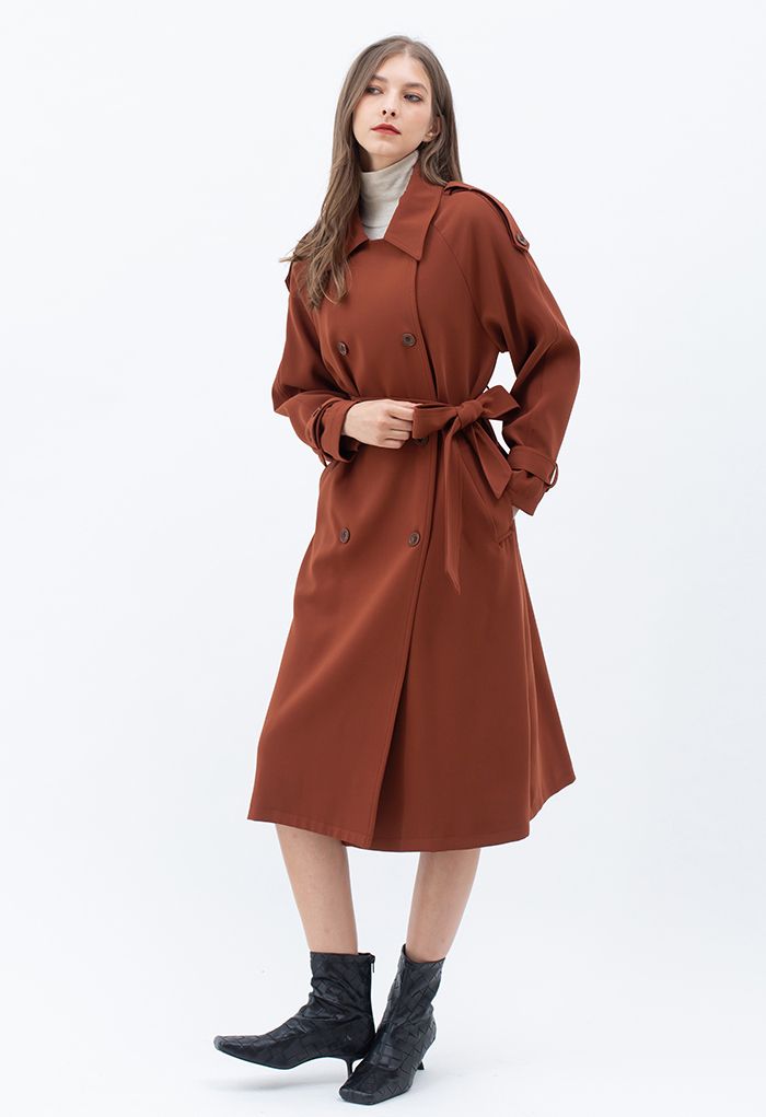 Infinite Trend Double-Breasted Longline Coat