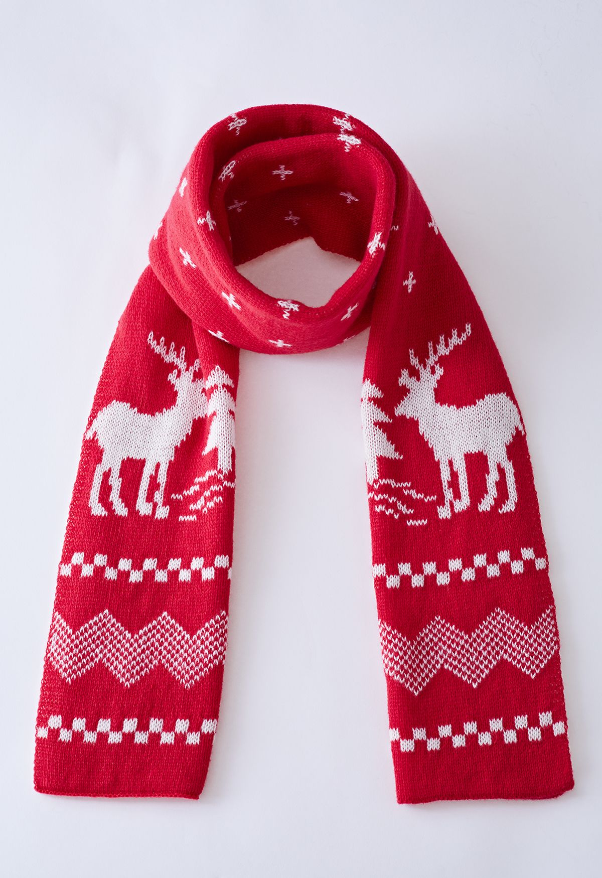 Christmas Vibe Elk Pattern Scarf