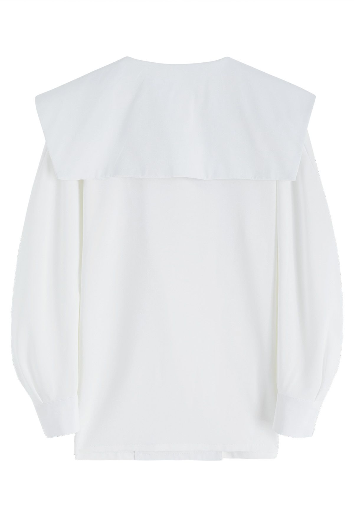 Asymmetric Flap Collar Shirt