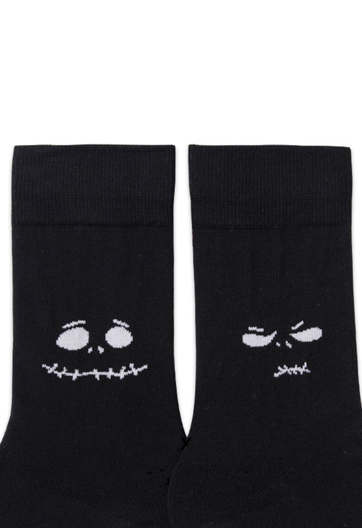 Little Devil Jacquard Crew Socks