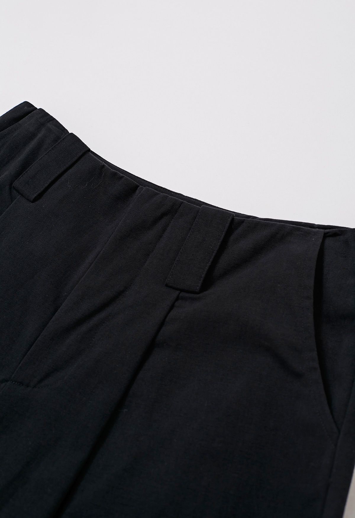 Comfortable Cotton Wide-Leg Pants in Black