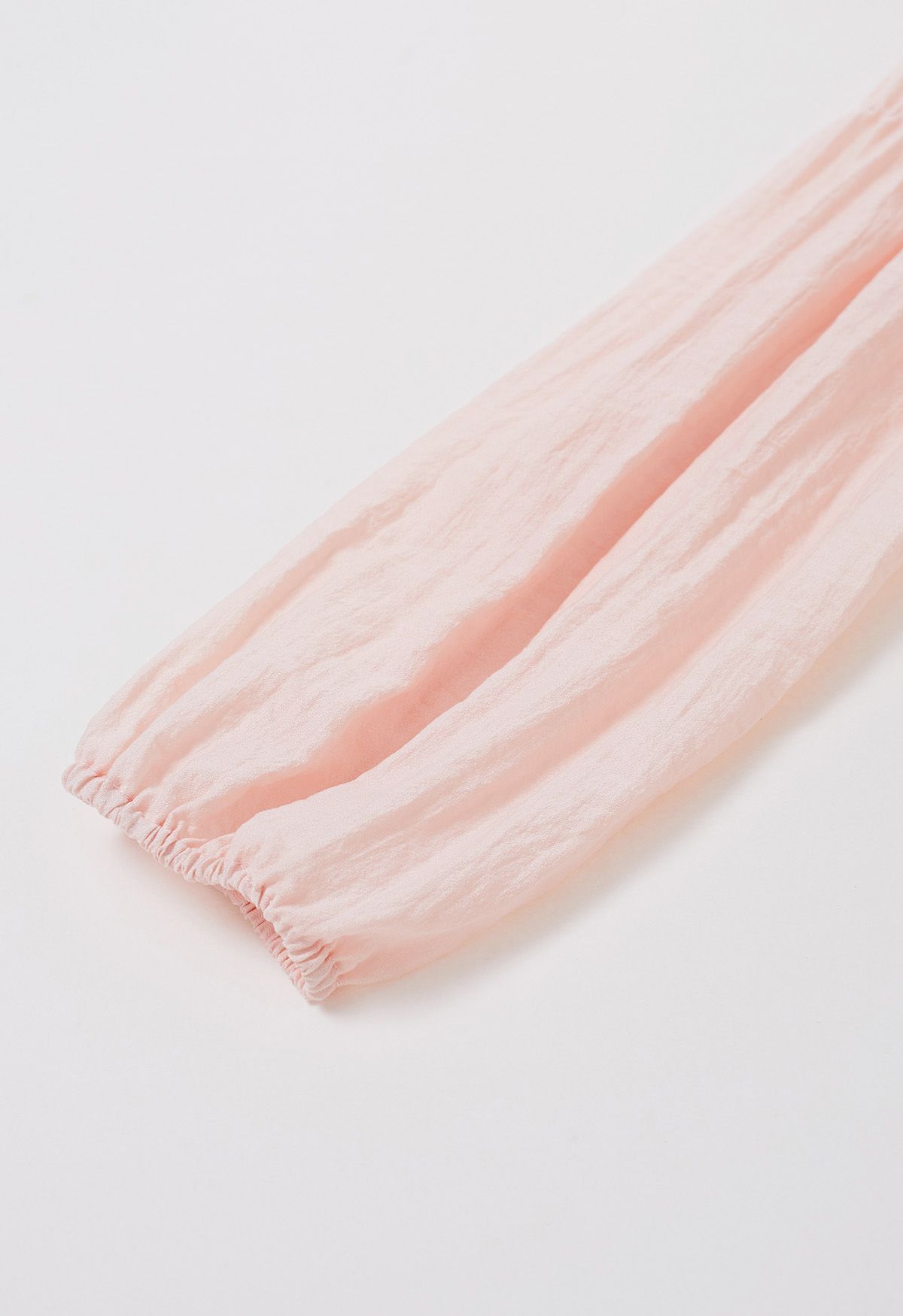 Ruffle Tie-Front Crop Top in Pink
