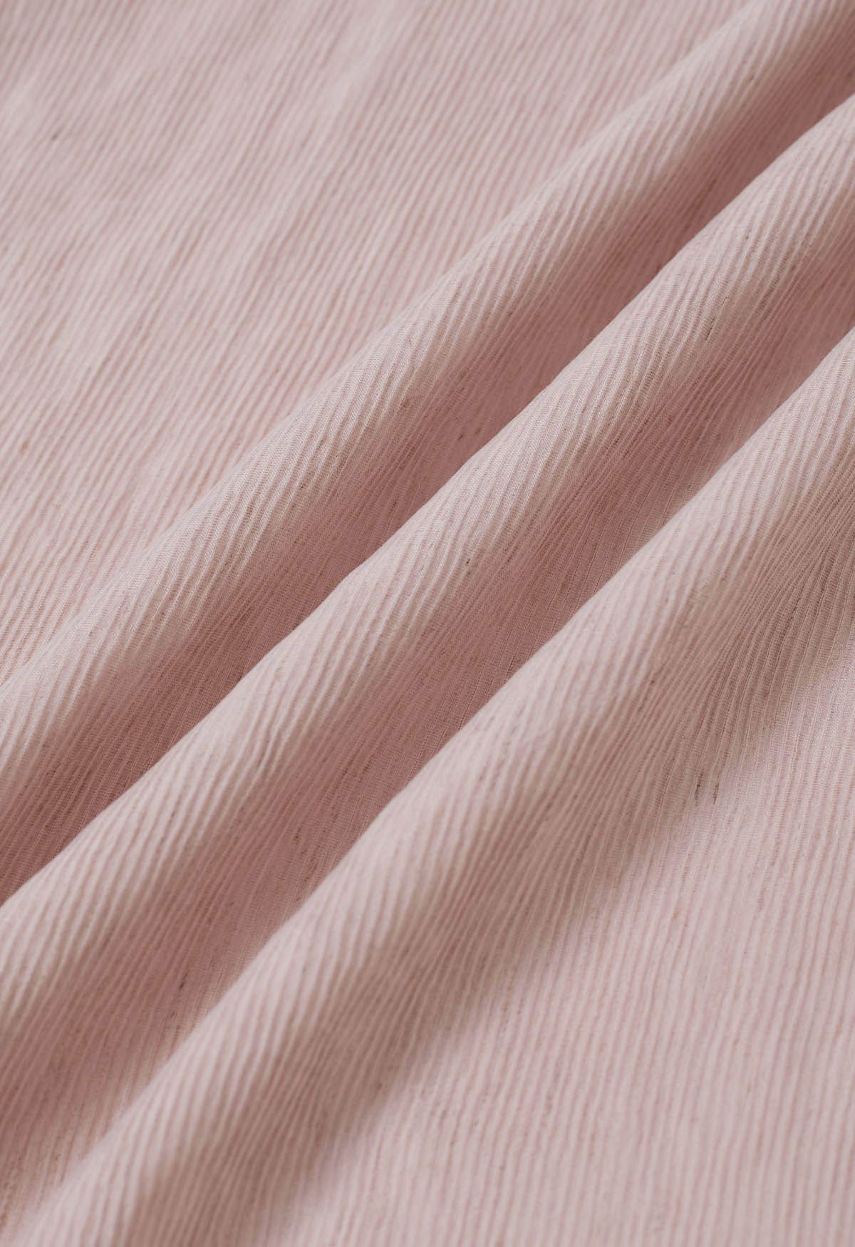 Bowknot Halter Neck Midi Dress in Pink