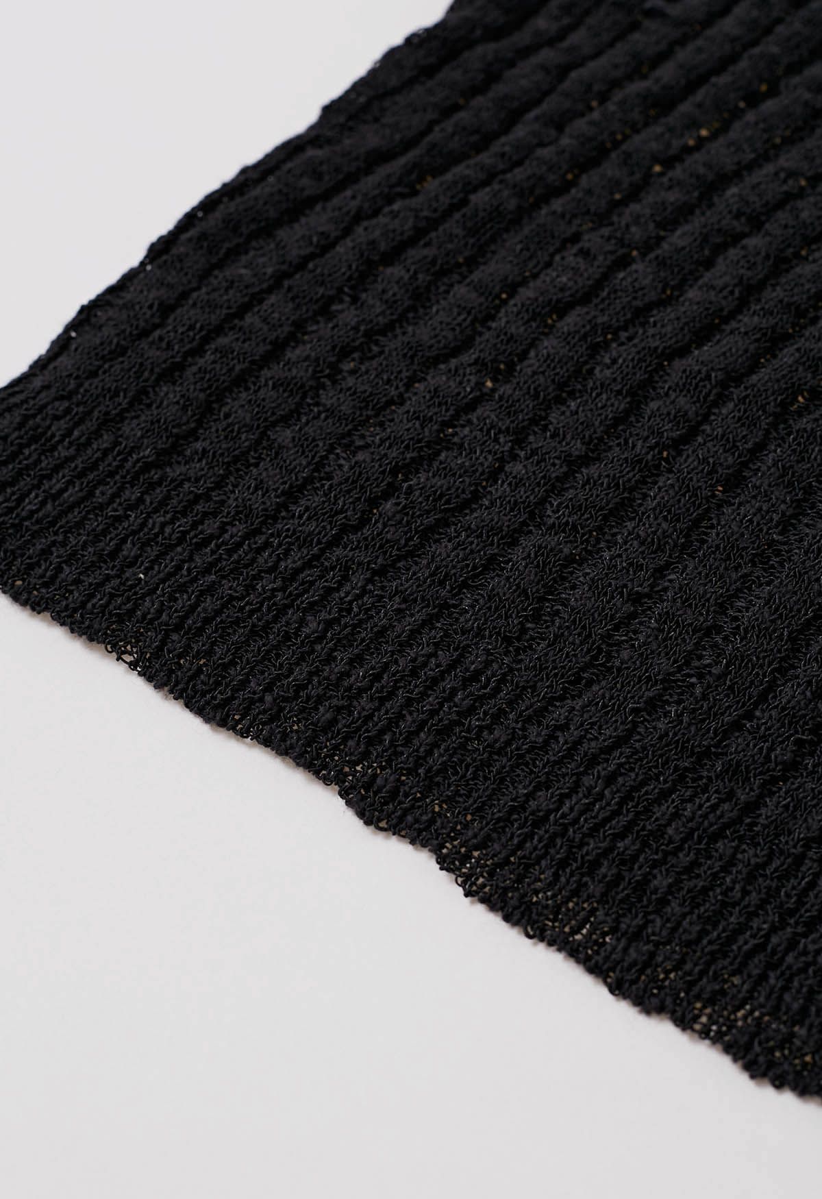 Basic Cap Sleeve Cotton Top in Black