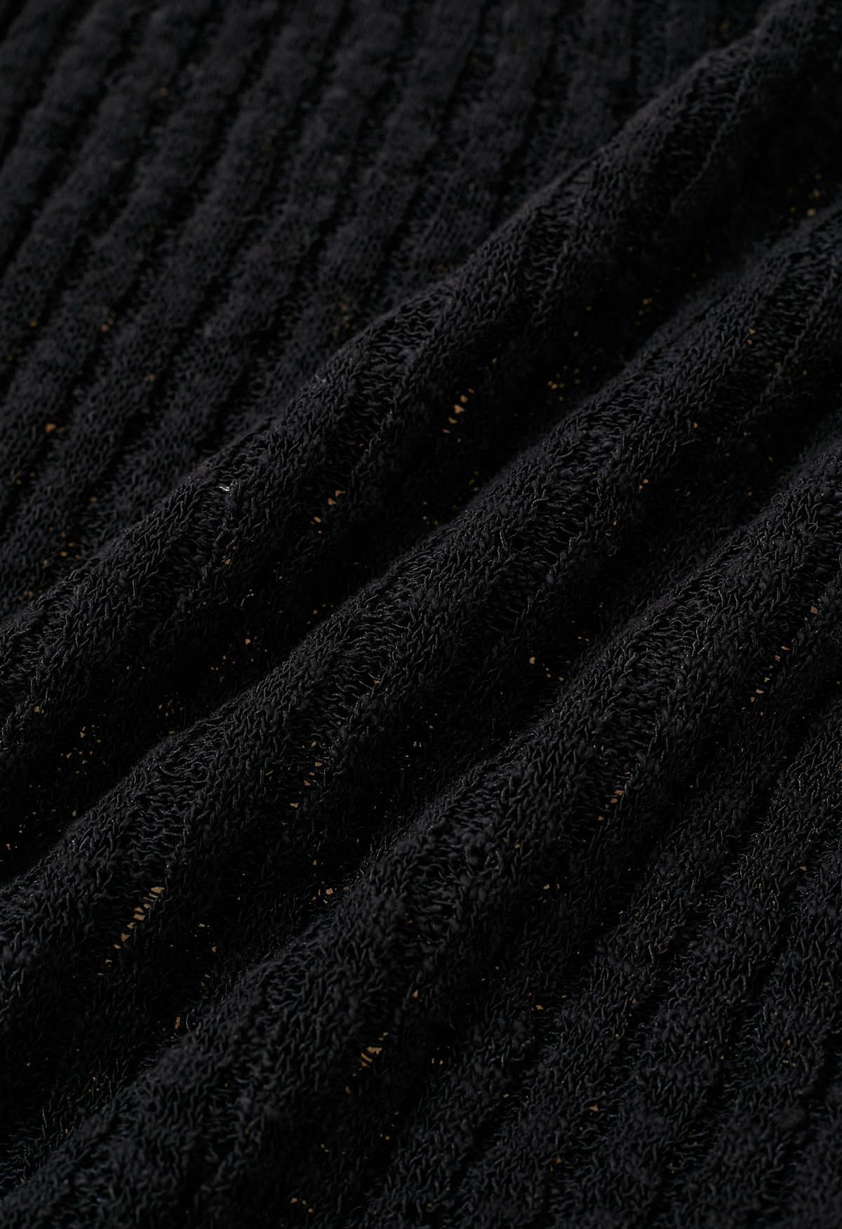 Basic Cap Sleeve Cotton Top in Black