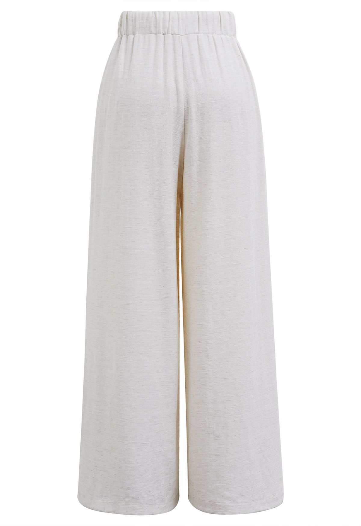 Casual Season Pleated Linen-Blend Pants in Linen