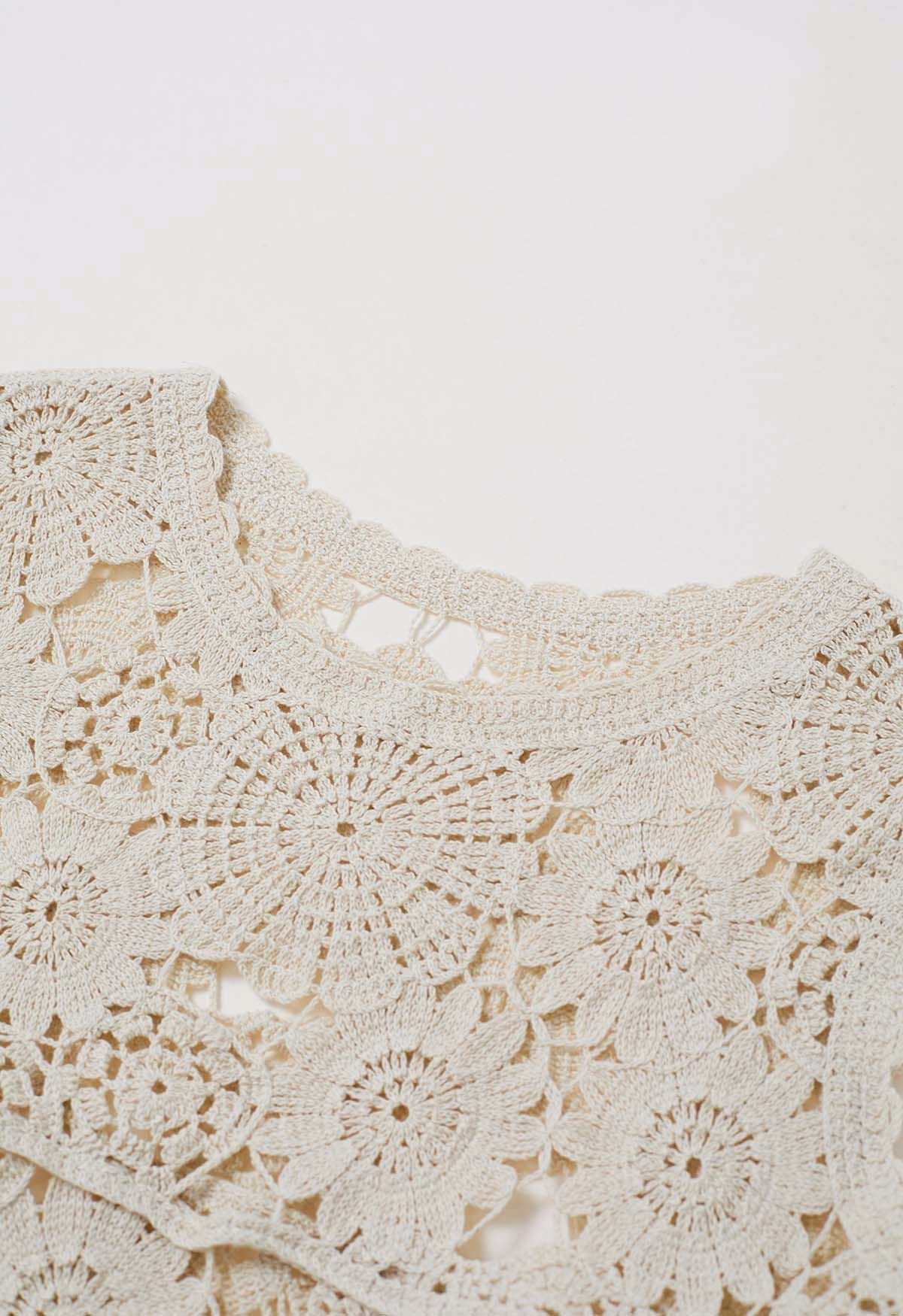 Bohemian Cutwork Crochet Sleeveless Top