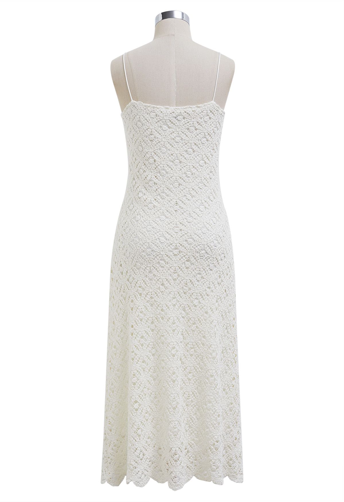 Rose Cutwork Crochet Cotton Cami Dress