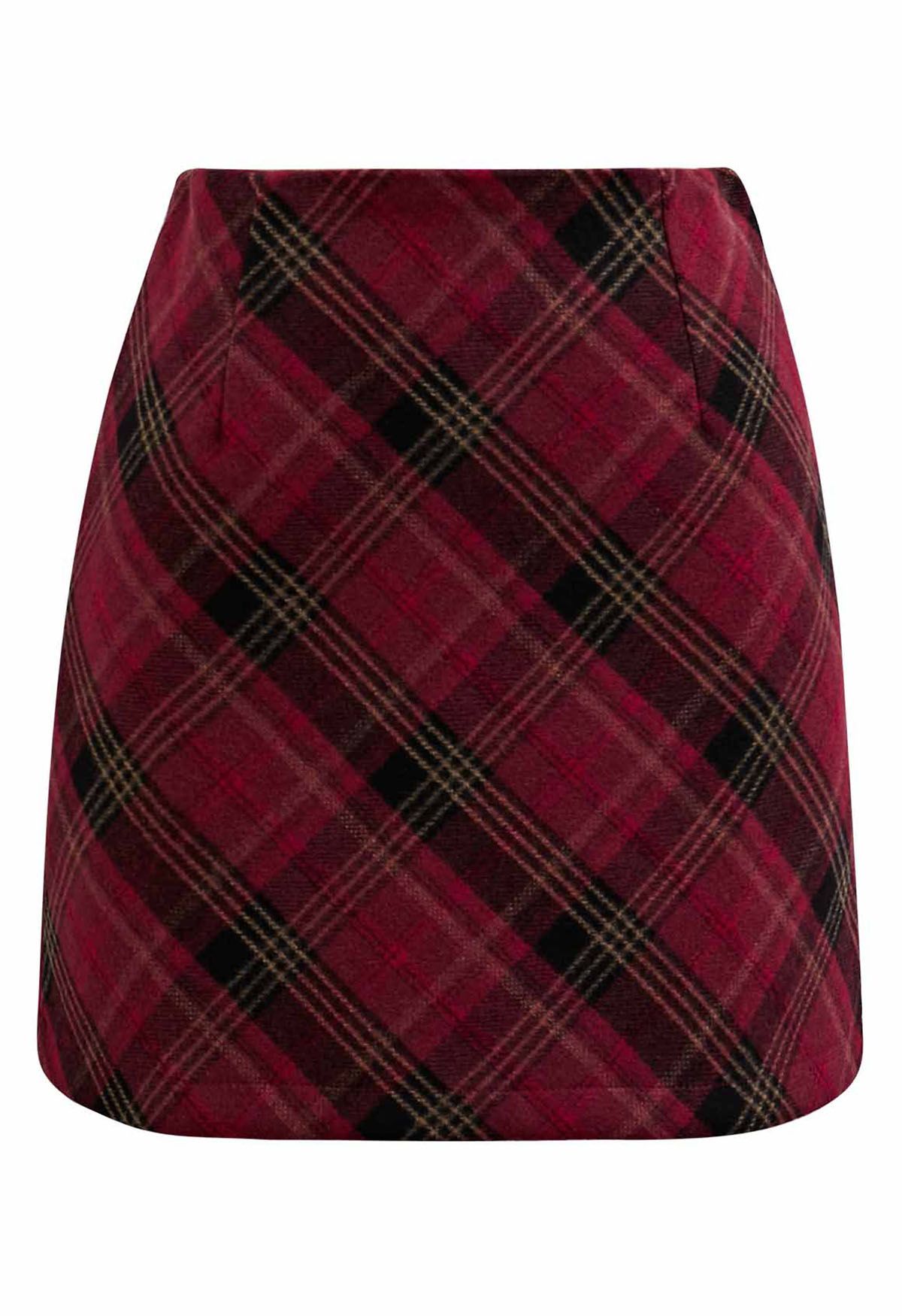 Scottish Charm Tartan Mini Skirt in Red