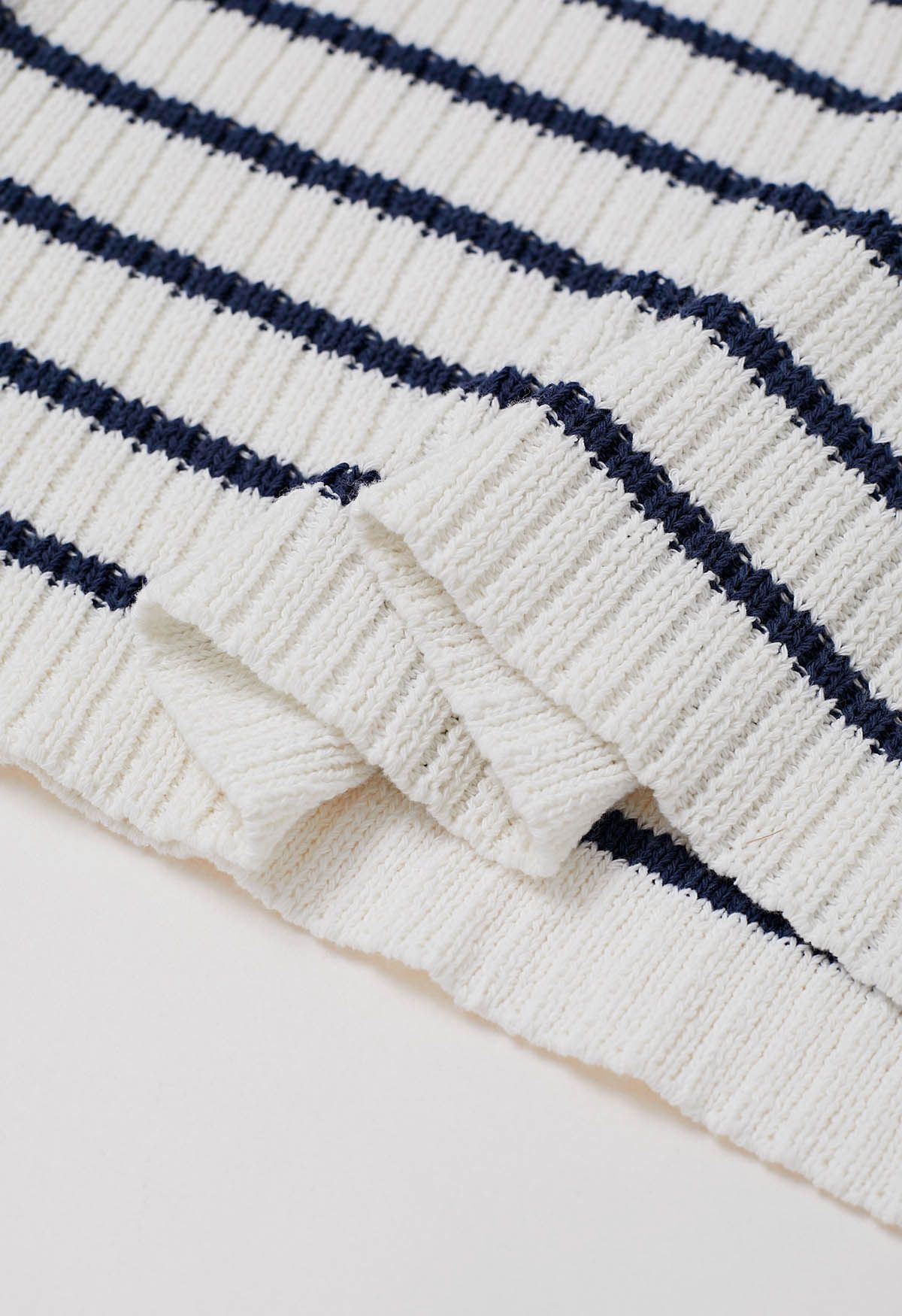 Nautical Breeze Striped Cotton Sweater