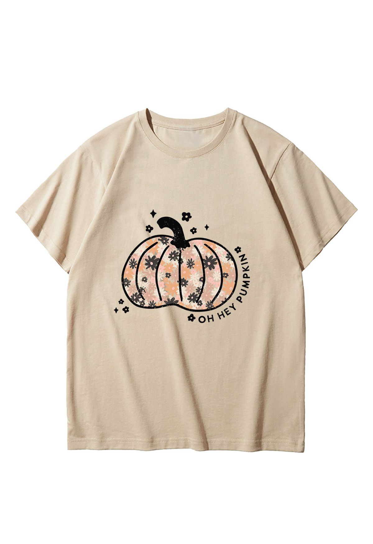 Floret Pumpkin Pattern T-Shirt