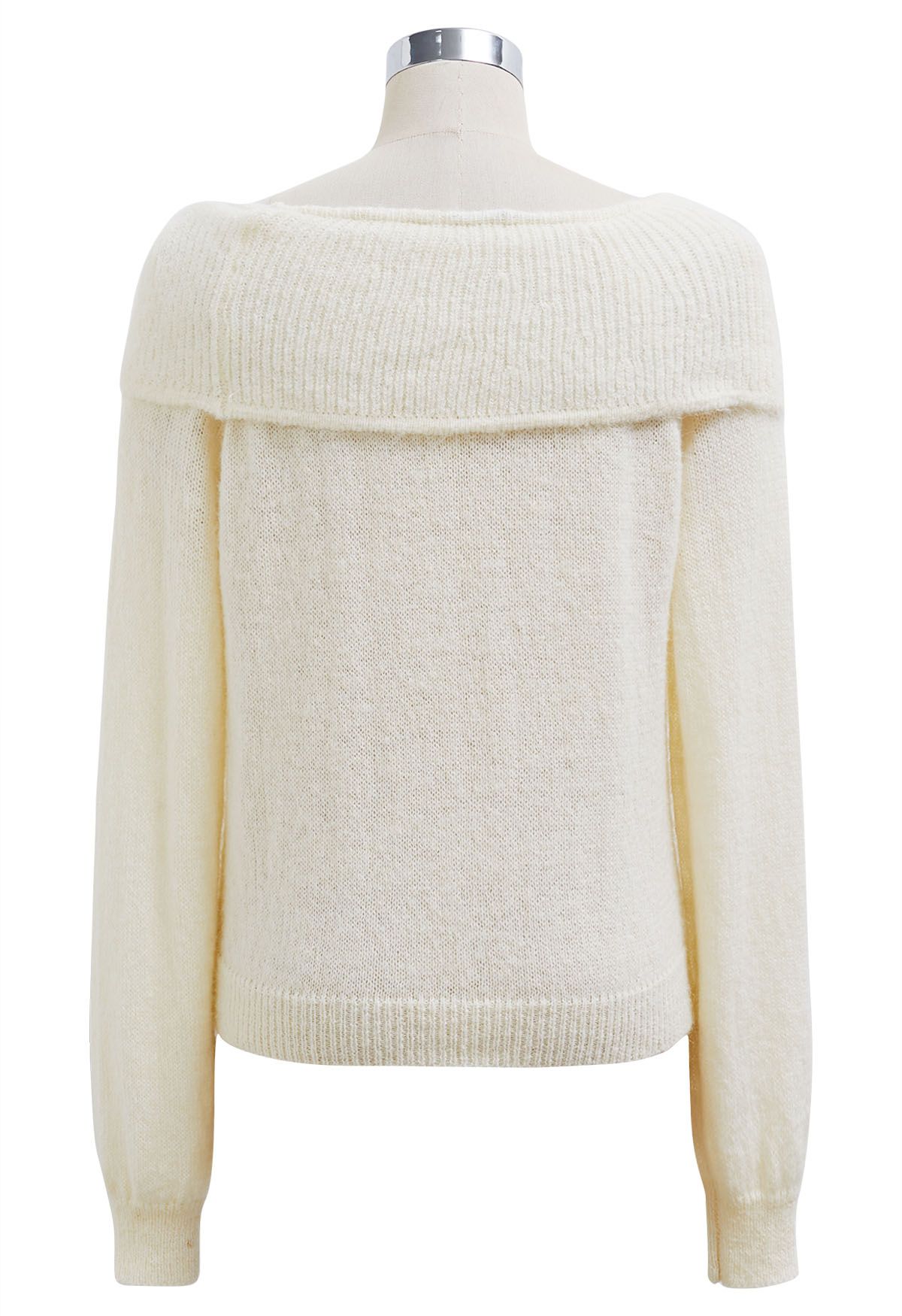 Adorable Stitch Posy Foldover Shoulder Knit Top