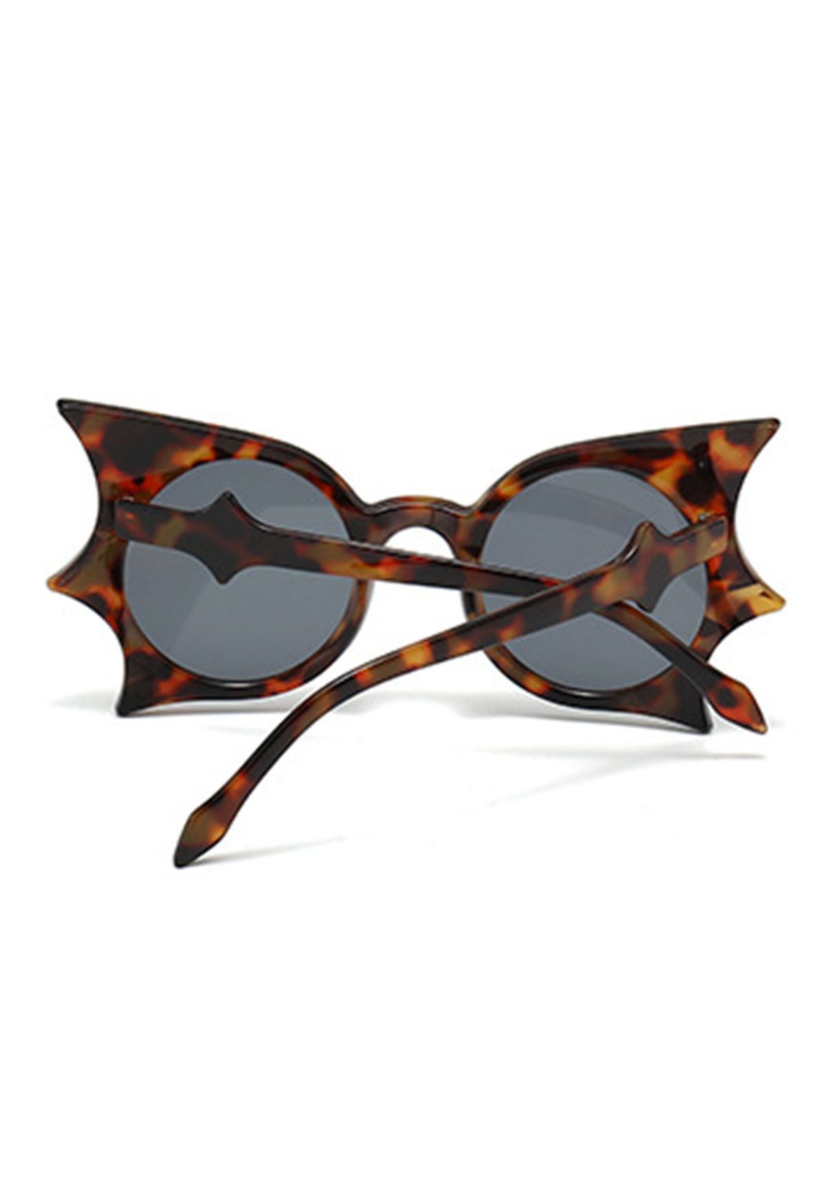 Midnight Bat Wing Sunglasses in Leopard