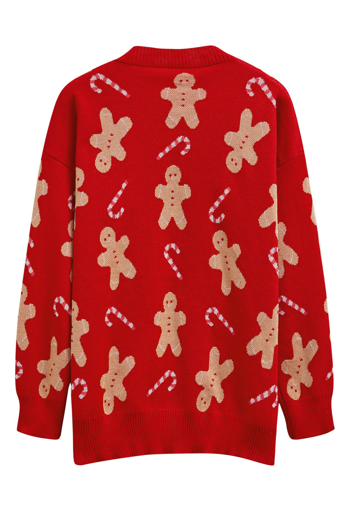 Merry Gingerbread Man Knit Cardigan