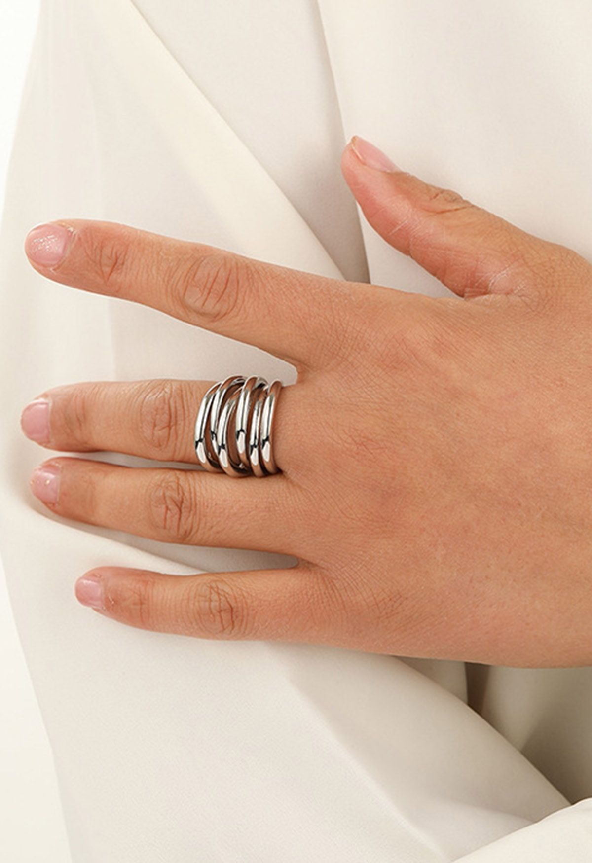 Retro Multi-Layered Open Ring