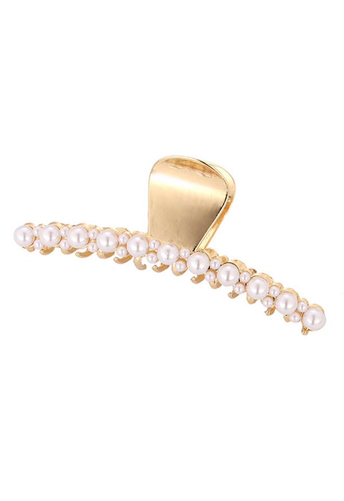 Big and Small Pearl Trimmed Hair Claw