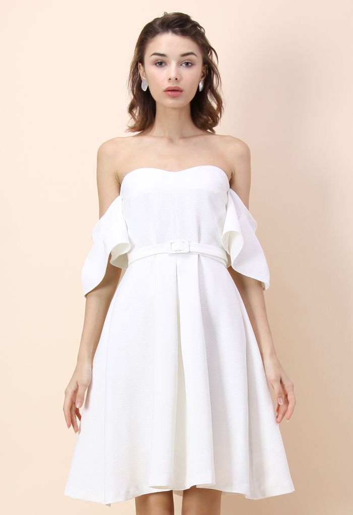 classy off the shoulder dress