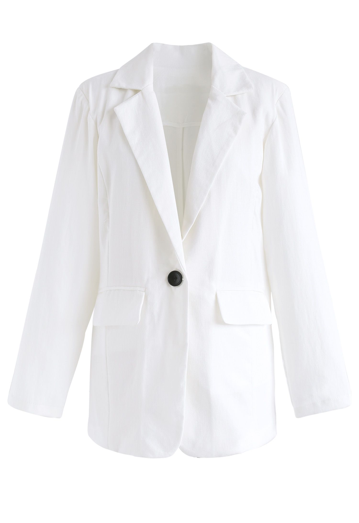 Just Like This Frontline Blazer in White