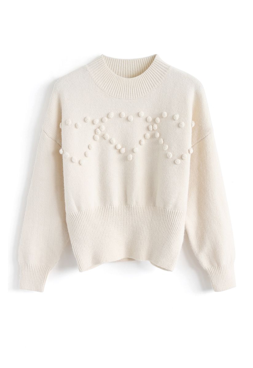 Chicwish pom pom on sale sweater