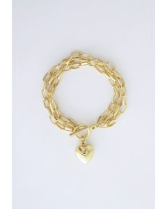 Love Gold Chain Bracelet