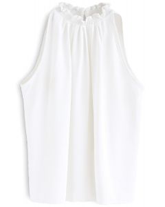 Everlasting Concinnity Sleeveless Top in White