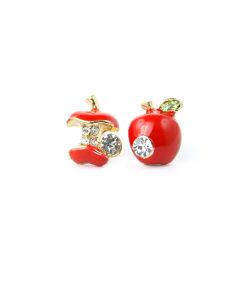 Apple Stone Stud Earrings