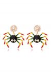 Colorful Spider Pearl Earrings