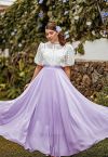 Timeless Favorite Chiffon Maxi Skirt in Lilac - Retro, Indie and Unique  Fashion