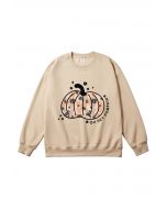 Floret Pumpkin Pattern Sweatshirt