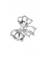 Polished Bowknot Ring in Silver