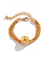 Multi-Layered Chain Bracelet in Gold