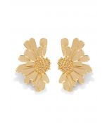 Golden Floral Earrings